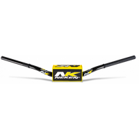 Neken SFH Handlebar K-Bar (Smooth Feeling/Length 817mm/Height 112mm/Sweep 70mm) Black w/Yellow/Black Pad