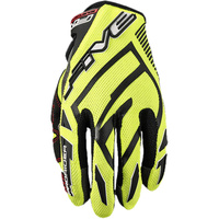 Five MXF Prorider S Fluro Yellow Gloves