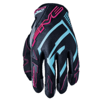 Five MXF Prorider S Grey/Blue/Pink Womens Gloves