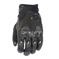 Five Stunt Evo Leather Vented Black Gloves