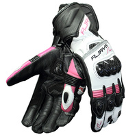 Rjays Long Cobra 2 Carbon Black/Pink/White Womens Gloves