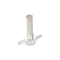 Golan Products Inc GP-75-516S Petcock w/3/8" NPT Thread 5/16" Inward Facing Fuel Outlet Chrome
