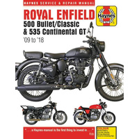 Haynes Manuals Royal Enfield 500 Bullet/Classic & 535 Continental GT 09-18