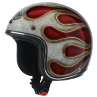 Airoh Riot Helmet Flame Red Glitter
