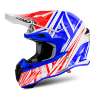 Airoh Terminator Cleft White/Red/Blue Helmet