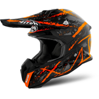 Airoh Terminator Open Vision Helmet Carnage Orange