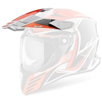 Airoh HAZV6307 Replacement Peak for Commander Helmets Carbon Gloss Orange
