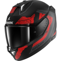 Shark Skwal i3 Rhad Matte Black/Chrome/Red Helmet