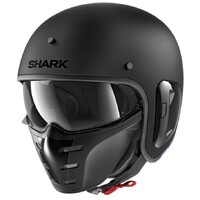 Shark S-Drak 2 Blank Matte Black Helmet [Size:SM]