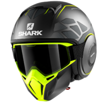 Shark Street-Drak Hurok Anthracite/Yellow/Black Helmet