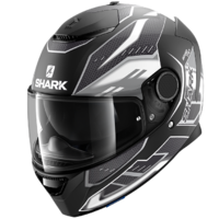 Shark Spartan Antheon Matte Black/White/Black Helmet