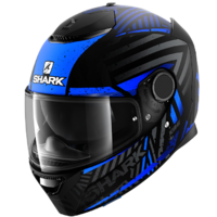 Shark Spartan Helmet Kobrak Matte Black/Blue/Blue