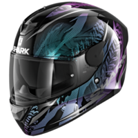 Shark D-Skwal 2 Shigan Black/Violet/Glitter Helmet [Size:SM]
