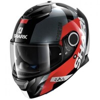 Shark Spartan Helmet Apics Black/Red/White