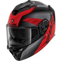Shark Spartan GT Elgen Matte Black/Anthracite/Red Helmet