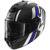 Shark Spartan RS Carbon Shawn Blue/Silver Helmet