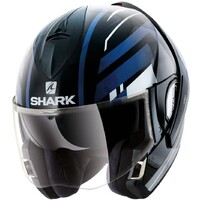 Shark Evoline Series 3 Helmet Corvus Black/White/Blue