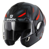 Shark Evoline Series 3 Shazer Matte White/Black/Red/Silver Helmet