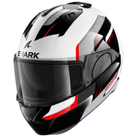 Shark Evo ES Kryd Gloss White/Black/Red Helmet