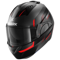 Shark Evo ES Kryd Matte Anthracite/Black/Red Modular Helmet