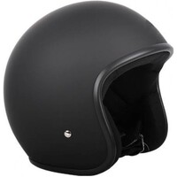 RXT A611C Low Ride Open Face Helmet w/No Studs Matte Black