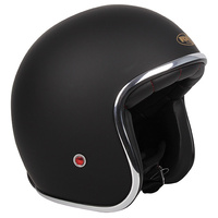 RXT A611C Classic Open Face Helmet w/No Studs Matte Black