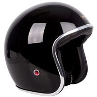 RXT A611C Classic Open Face Helmet w/No Studs Gloss Black