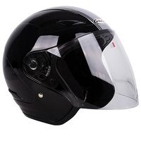 RXT A218 Metro Retro Black/Light Silver Helmet