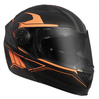 RXT 909 Flip-Up Matte Black/Neon Orange Helmet