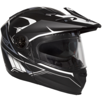 RXT 909P Safari Matte Black/White Modular-Adventure Helmet