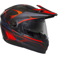 RXT 909P Safari Matte Black/Neon Orange Modular-Adventure Helmet