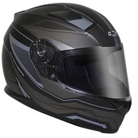 RXT 817 Street Helmet Missle Matte Black/Silver