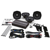 Hogtunes HT-REV-450U-KIT-AA Hogtunes 400 Watt Amp x 4 Speaker Kit for Ultra Classic 98-13/Tri Glide Ultra 09-13