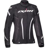 Ixon Striker Lady Black/White Womens Textile Jacket [Size:LG]