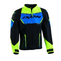 Ixon Striker Air Black/Blue/Yellow Kids Textile Jacket