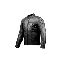 Ixon Cranky Air Black Leather Jacket