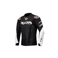Ixon Vortex 3 Black/White Leather Jacket