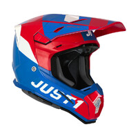 Just1 J22 Adrenaline Gloss Carbon/Red/Blue/White Youth Helmet