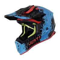 Just1 Racing J38 Helmet Mask Blue/Red/Black