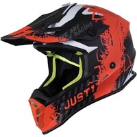 Just1 J38 Mask Orange/Titanium/Black Helmet