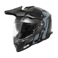 Just1 J34 Pro Tour Matte Titanium/Black Adventure Helmet