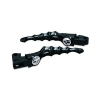 Kuryakyn K1090 Zombie Levers Black for Softail 96-14/Dyna 96-Up/Touring 96-07/Sportster 96-03 Models w/Cable Operated Clutch