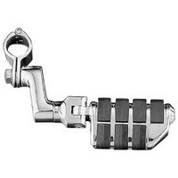 Kuryakyn K7993 ISO Dually FootPegs w/Offset 1-1/4" Magnum Quick Clamps Chrome