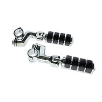 Kuryakyn K7999 Highway ISO Large Footpegs w/Offsets 1-1/4" Clamps Chrome