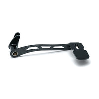 Kuryakyn K9643 Girder Extended Brake Pedal Black for Touring 14-Up without Fairing Lowers