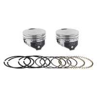 Keith Black Pistons KB264.010 +.010" Flat Top Pistons w/9.0:1 Compression Ratio for Sportster 86-21 w/1200cc Engine/Sportster 86-87 w/1100cc Engine