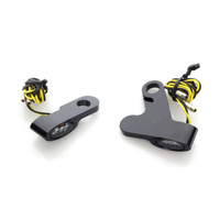 Kodlin KM-K68458 Elypse Under Perch Turn Signals Black for Softail 15-Up/Touring 09-Up Models w/Cable Clutch
