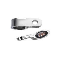Kodlin KM-K68511 Elypse Under Perch DRL Turn Signals Chrome for most Models w/Cable Clutch