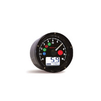 Koso KOS-BA035K00-HD 3-3/8" Digital Speedometer w/Tachometer Black