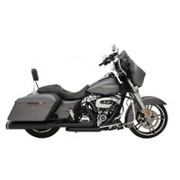 Khrome Werks KW200810A Dominator 2-2 Dual Exhaust w/Black Headers & Black 4.5" Mufflers for Touring 17-Up